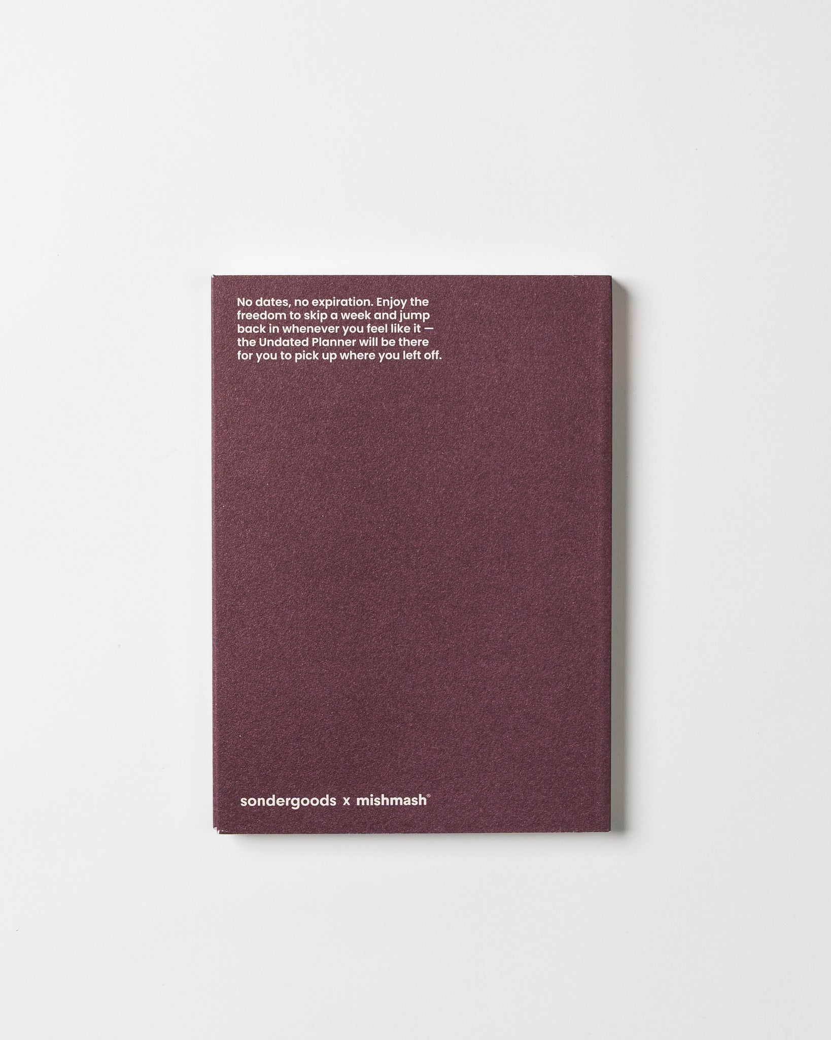 Undated Planner — "Vintage Maroon"