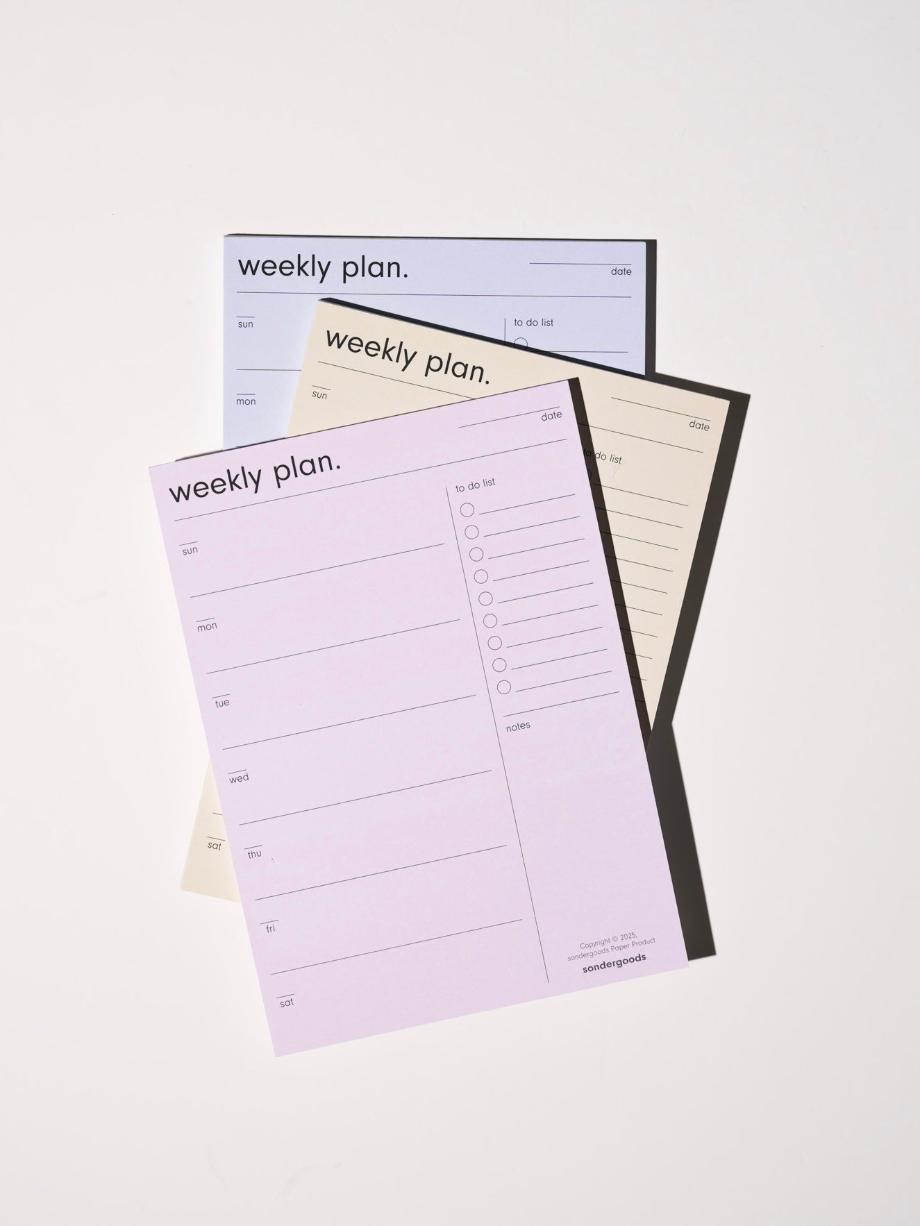 Weekly — Pastel Notepads