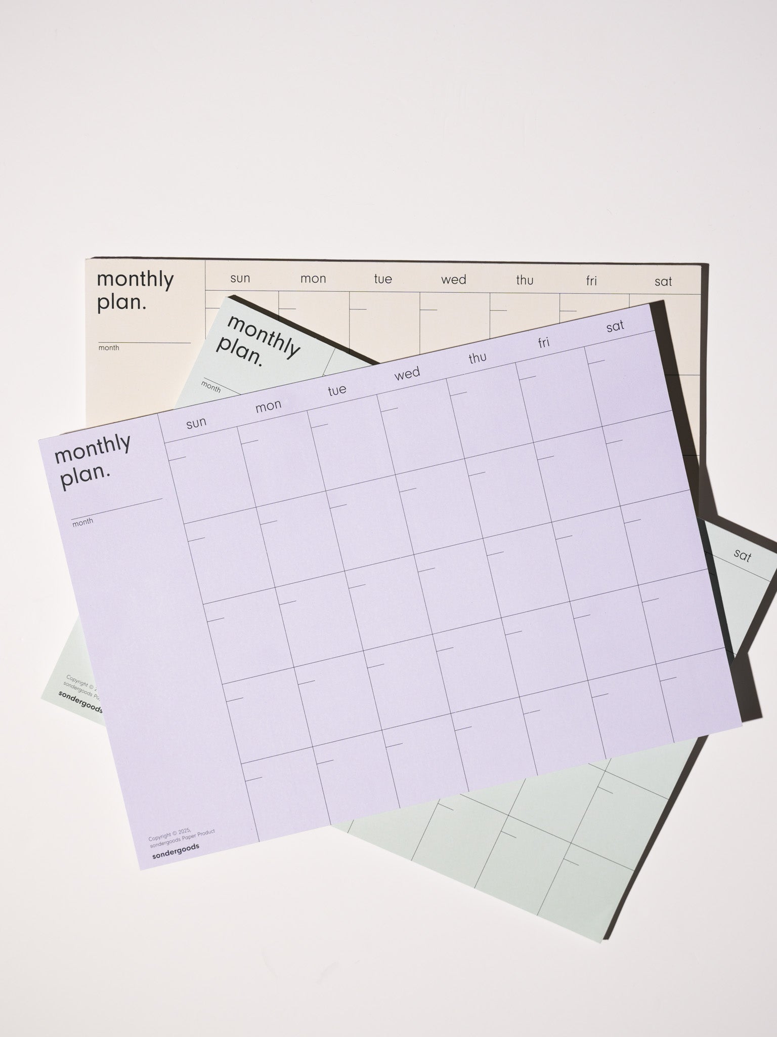 Monthly — Pastel Notepads