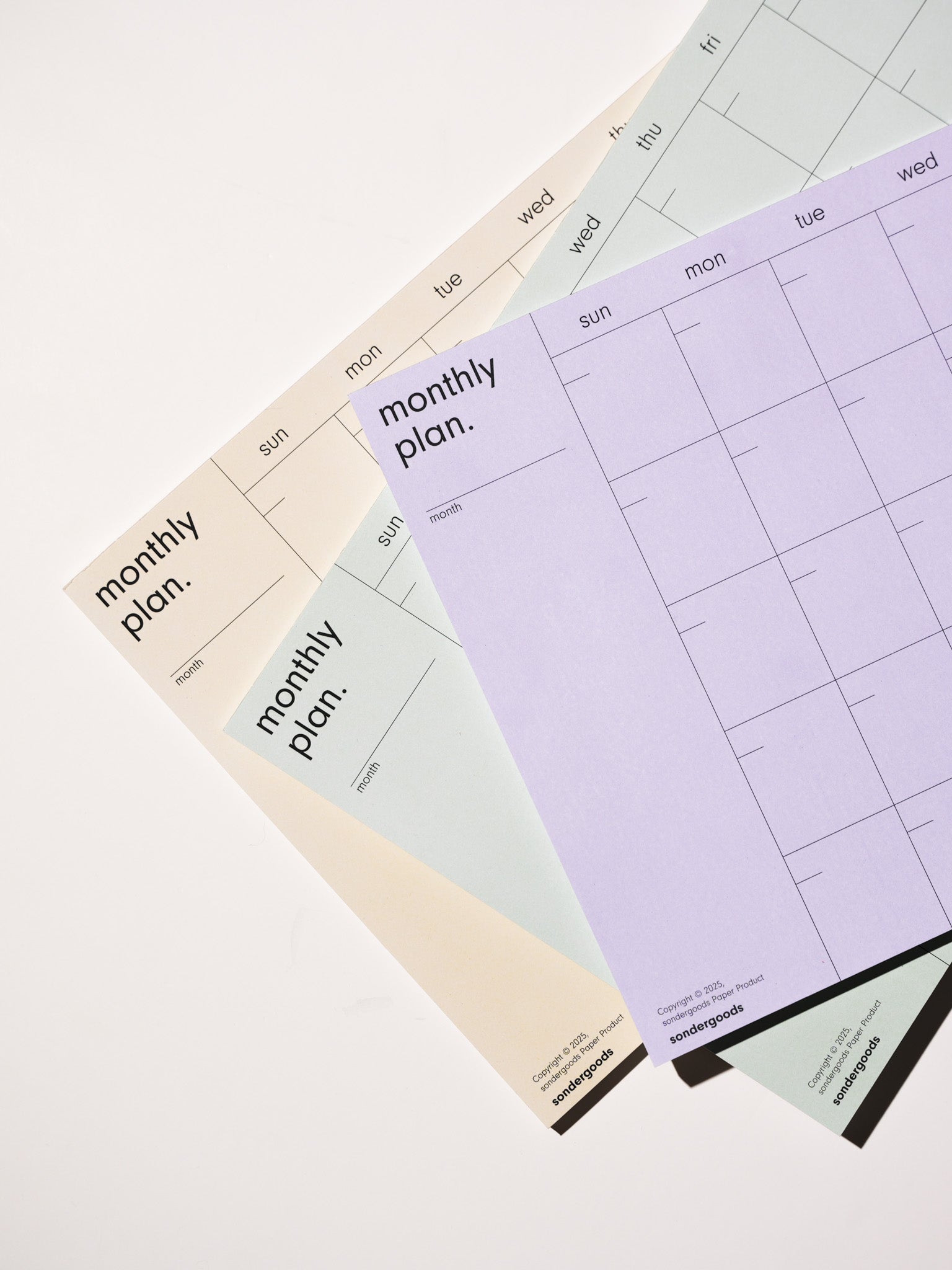 Monthly — Pastel Notepads