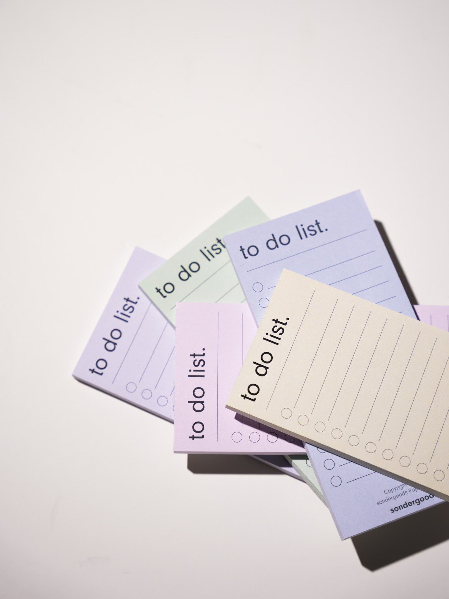 To Do List — Pastel Notepads