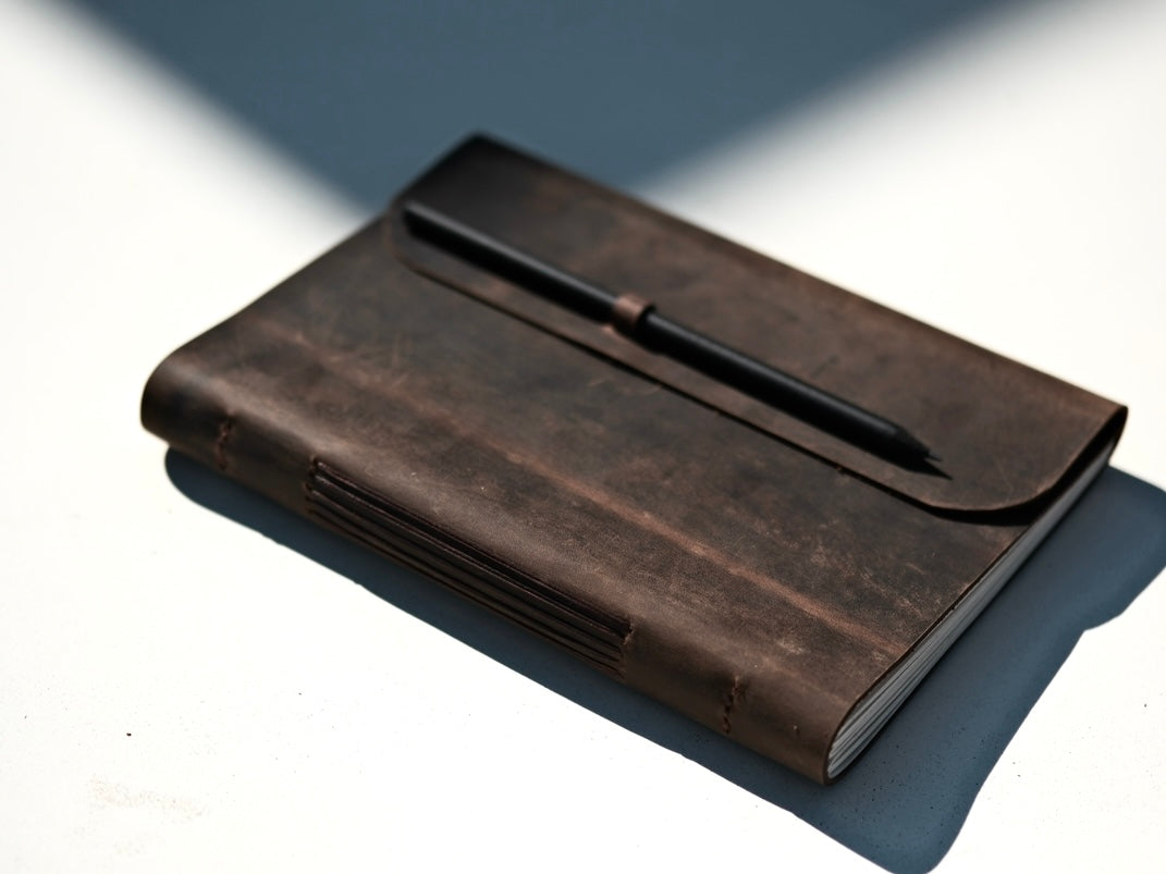 Natural Leather Notebook (A5)