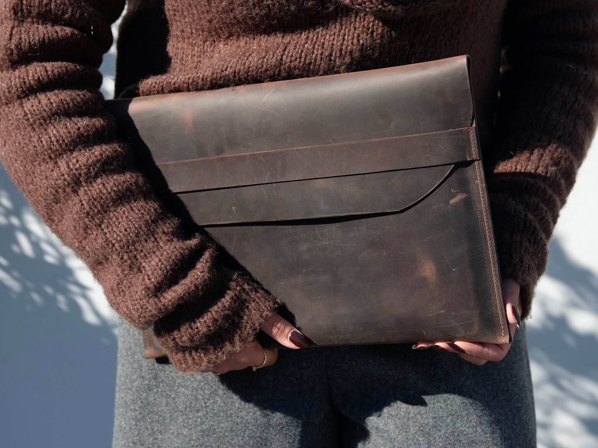 Natural Leather Case/Folder