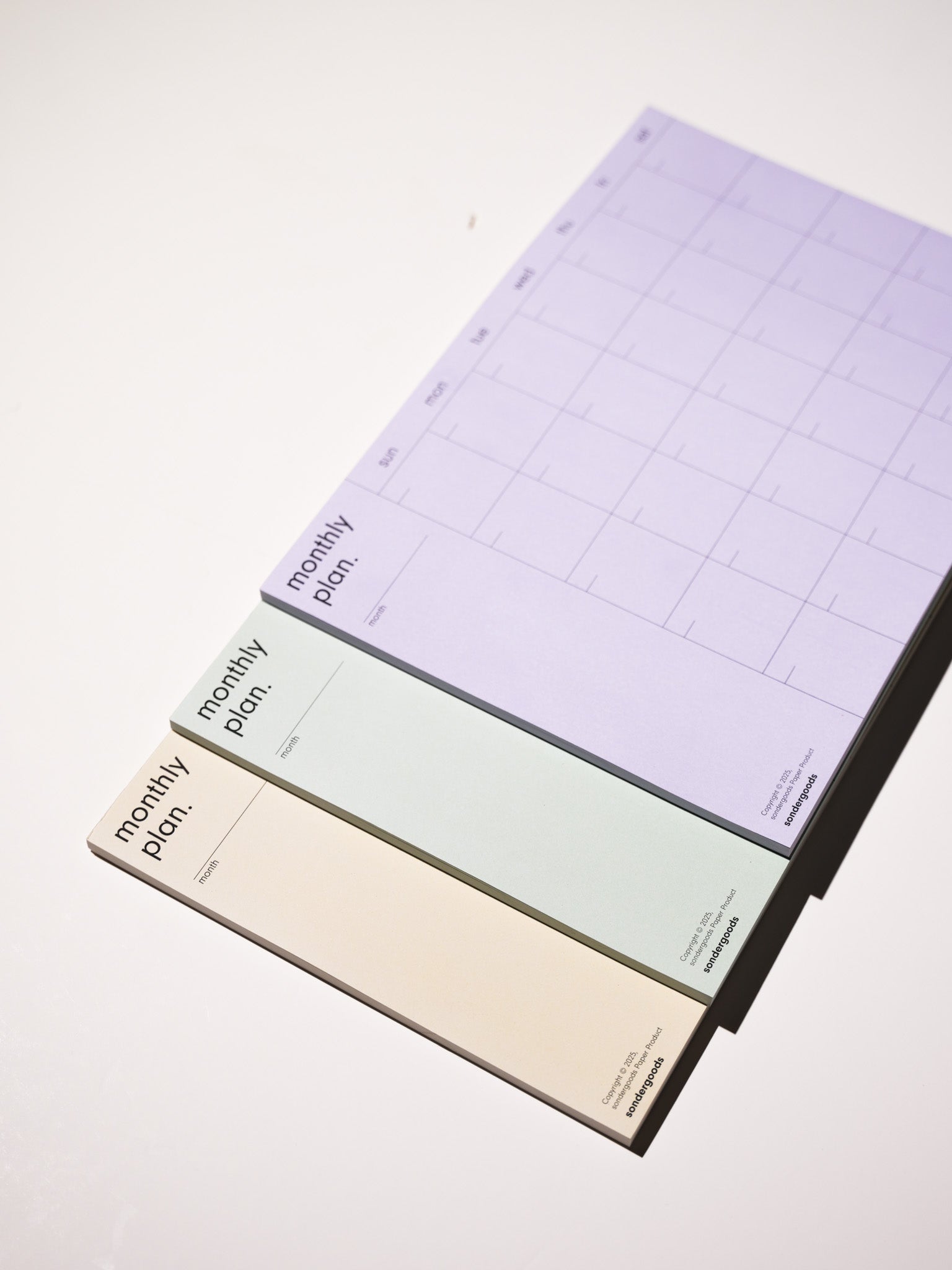 Monthly — Pastel Notepads