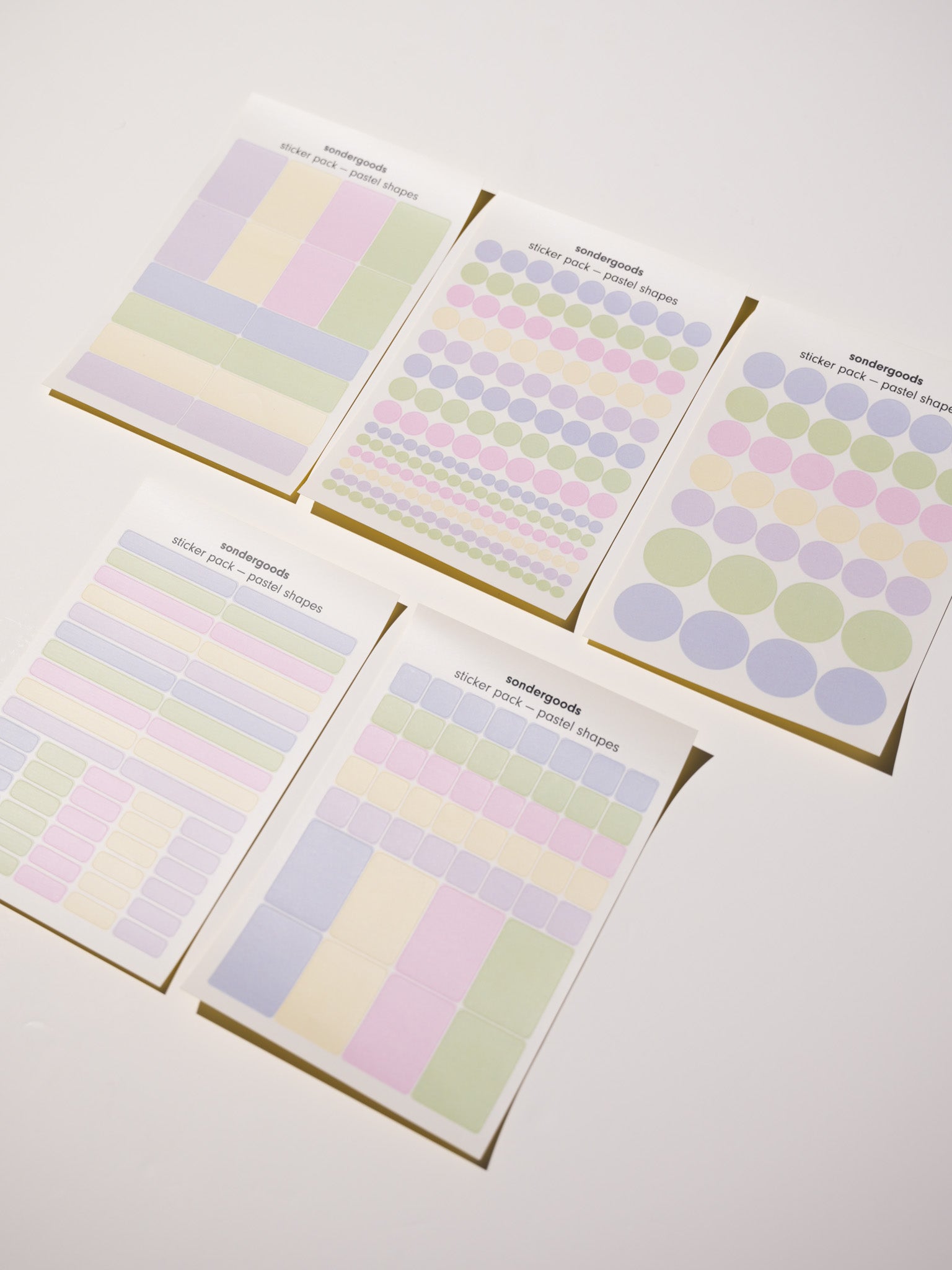 Sticker Pack — Pastel Shapes