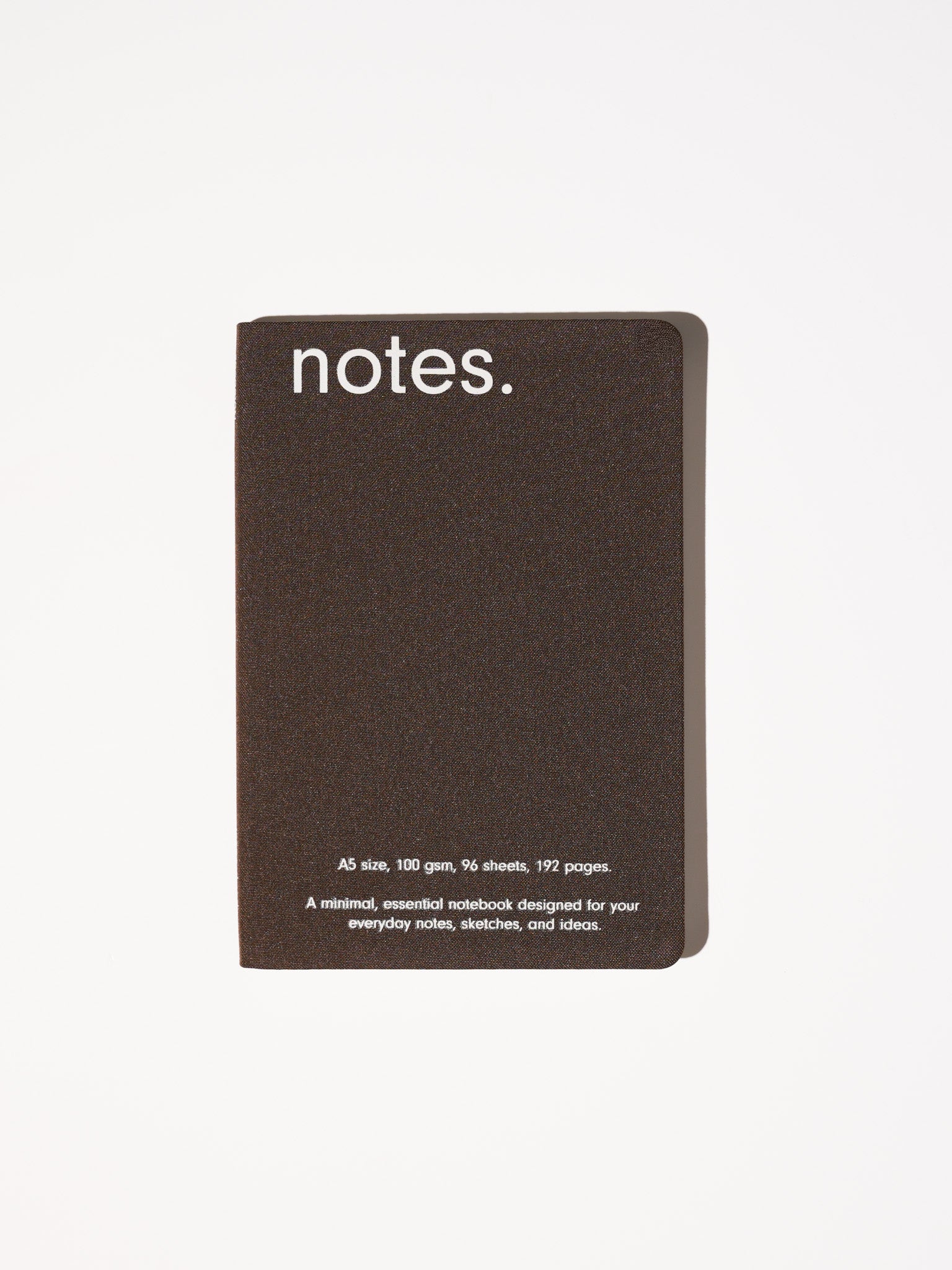 Dark Brown — Canvas Notebook