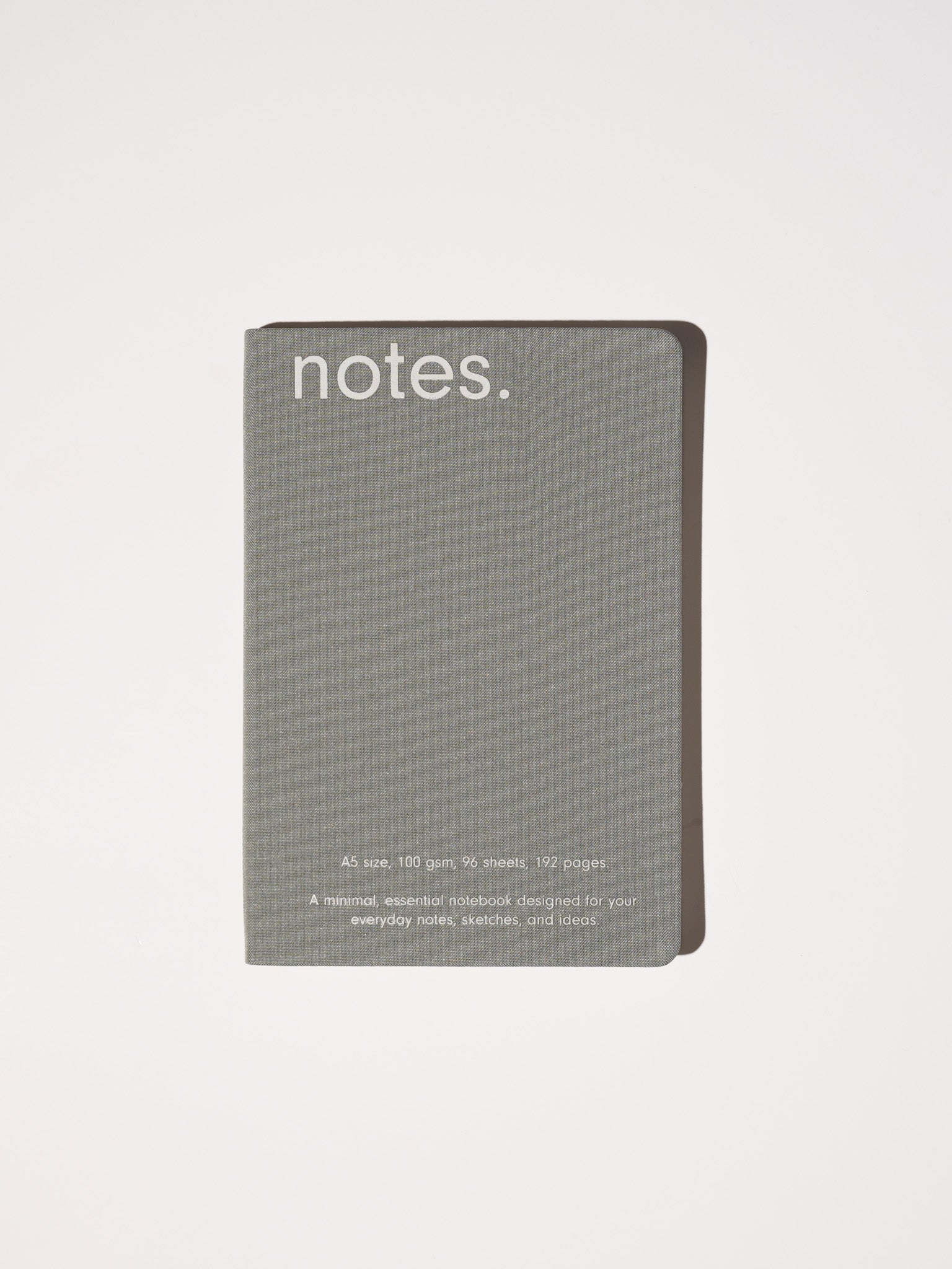 Light Grey — Canvas Notebook