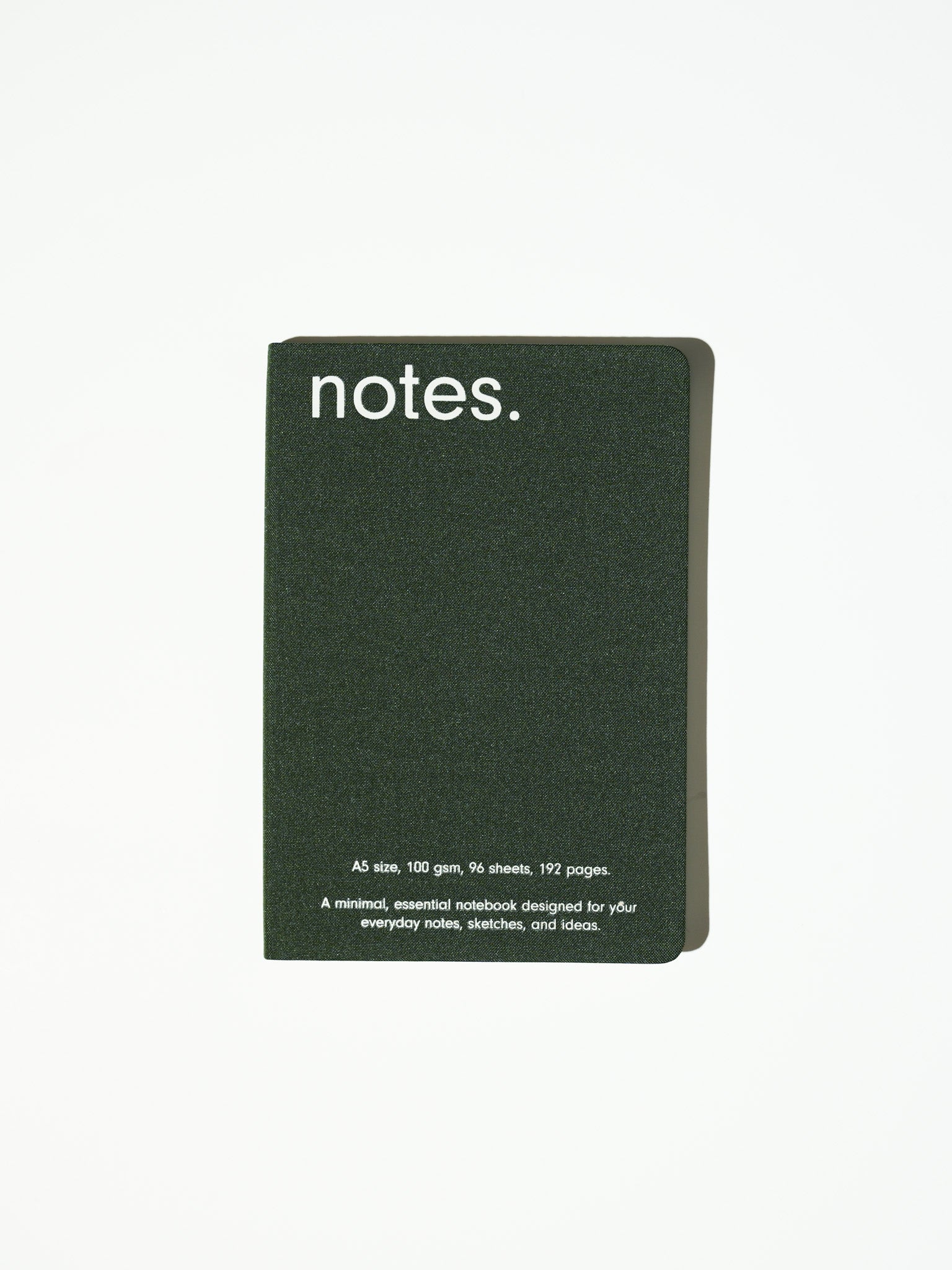 Olive Green — Canvas Notebook